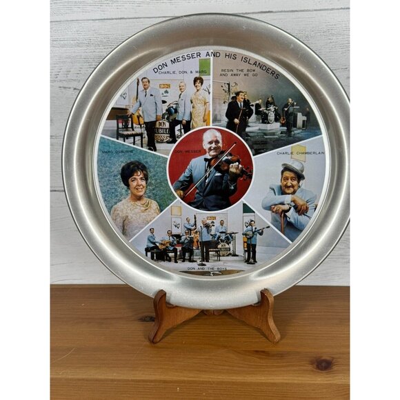 Don Messer Tray, Don Messer Souvenir Tray, Canadian Music, Aluminum Tray, CBC - Picture 1 of 11